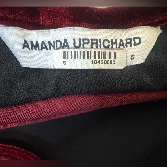 Amanda Uprichard Jasalina Velvet Mini Dress in Wine Red Size‎ S - Picture 5 of 11